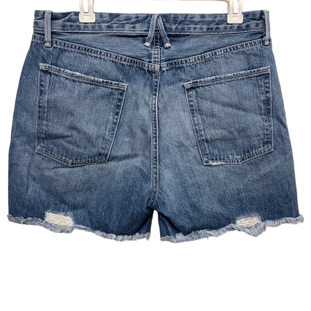 Good American high waist cut off denim shorts button fly - Picture 3 of 6